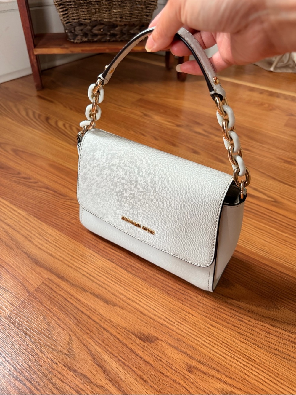Michael Kors White Handbag